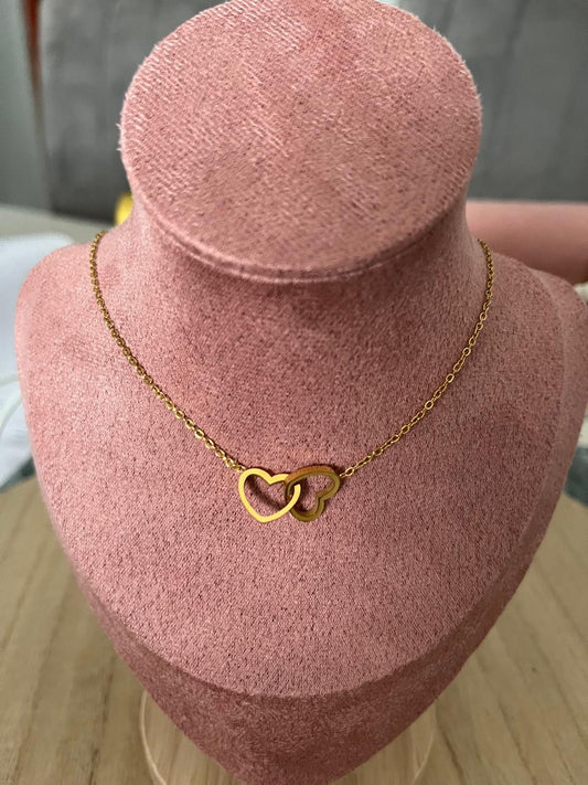 Double Heart Necklace