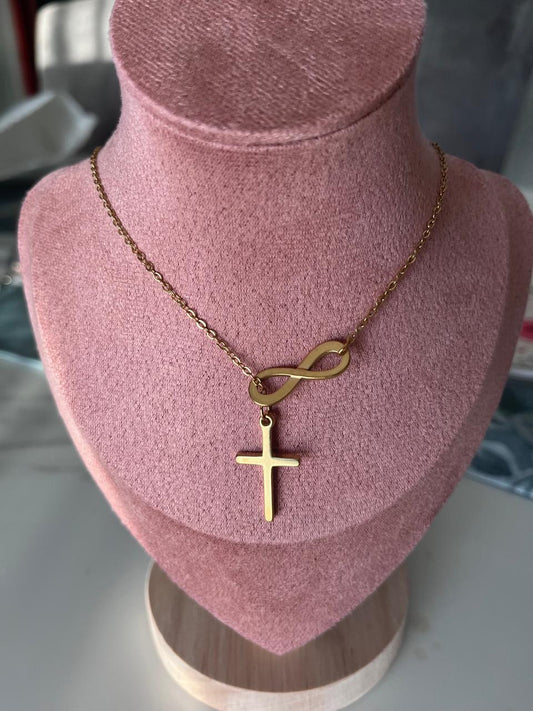 Infinity Cross Necklace