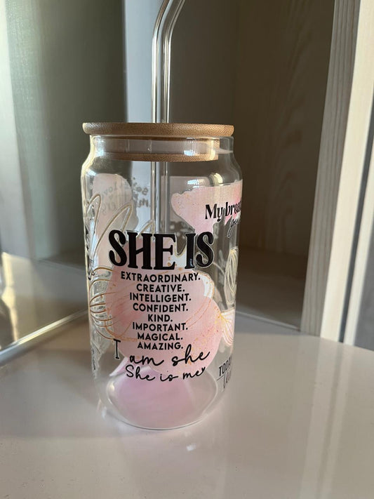 Motivational Glass Tumblers